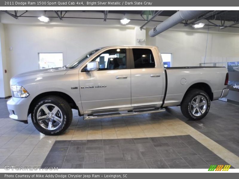 Bright Silver Metallic / Dark Slate Gray 2011 Dodge Ram 1500 Sport Quad Cab 4x4