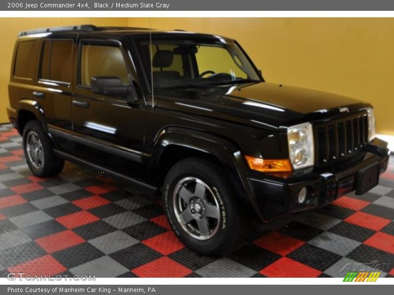 Black / Medium Slate Gray 2006 Jeep Commander 4x4