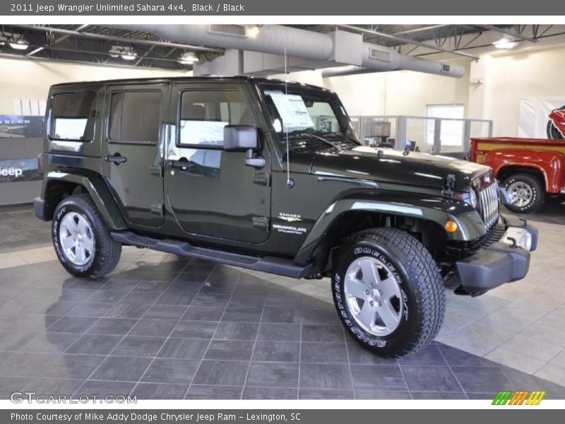 Black / Black 2011 Jeep Wrangler Unlimited Sahara 4x4
