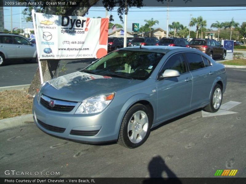 Ocean Mist / Tan 2009 Saturn Aura XE