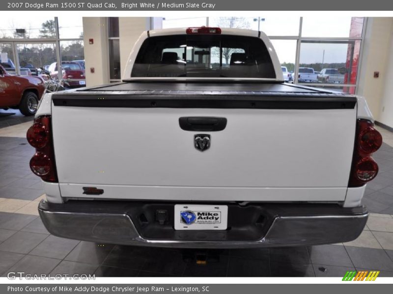 Bright White / Medium Slate Gray 2007 Dodge Ram 1500 ST Quad Cab