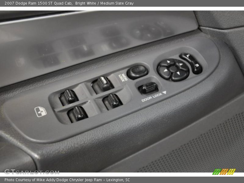 Bright White / Medium Slate Gray 2007 Dodge Ram 1500 ST Quad Cab