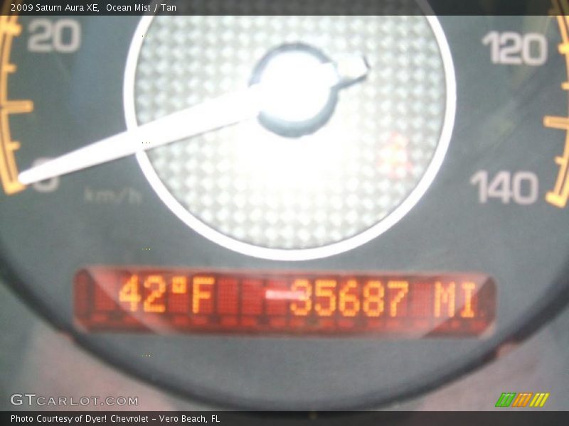 Ocean Mist / Tan 2009 Saturn Aura XE