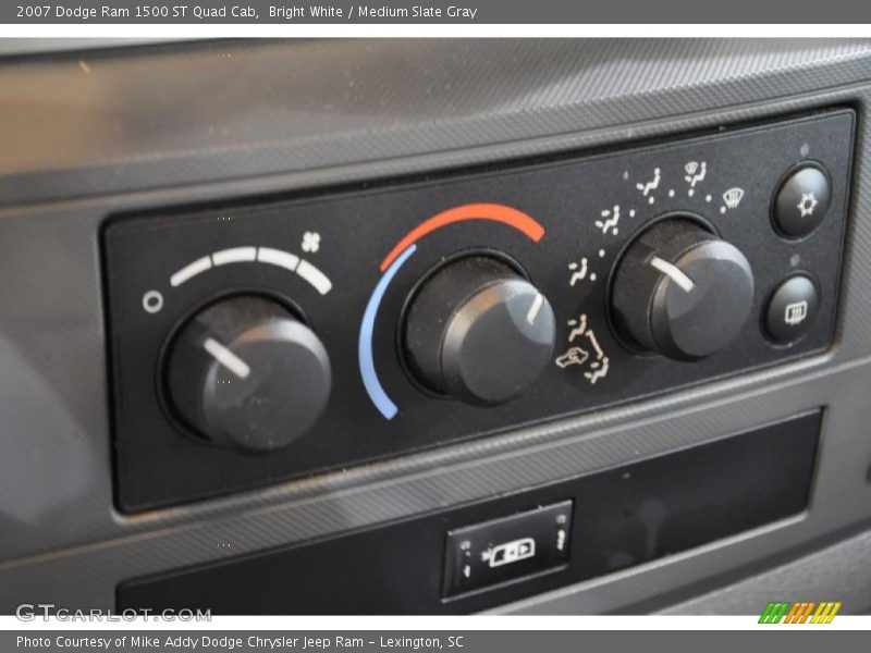 Bright White / Medium Slate Gray 2007 Dodge Ram 1500 ST Quad Cab