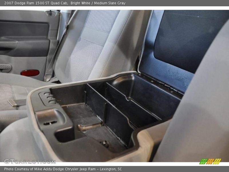 Bright White / Medium Slate Gray 2007 Dodge Ram 1500 ST Quad Cab