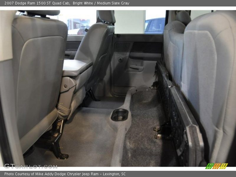 Bright White / Medium Slate Gray 2007 Dodge Ram 1500 ST Quad Cab