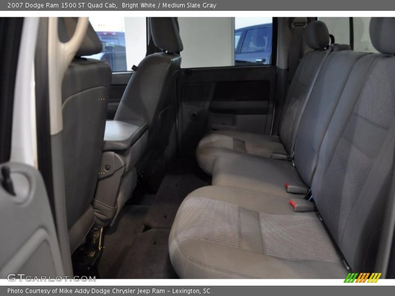 Bright White / Medium Slate Gray 2007 Dodge Ram 1500 ST Quad Cab