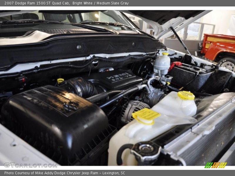 Bright White / Medium Slate Gray 2007 Dodge Ram 1500 ST Quad Cab