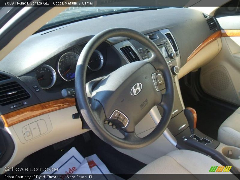 Cocoa Metallic / Camel 2009 Hyundai Sonata GLS