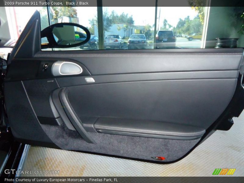 Black / Black 2009 Porsche 911 Turbo Coupe