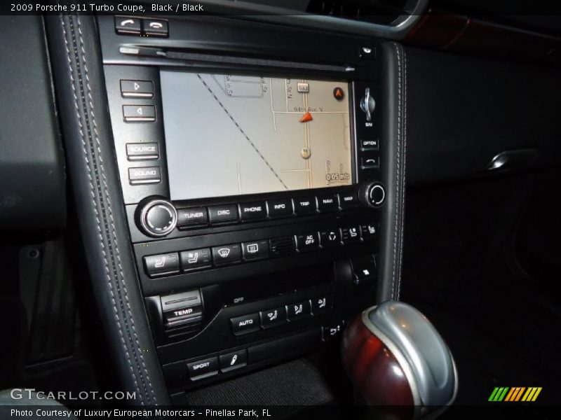 Navigation of 2009 911 Turbo Coupe