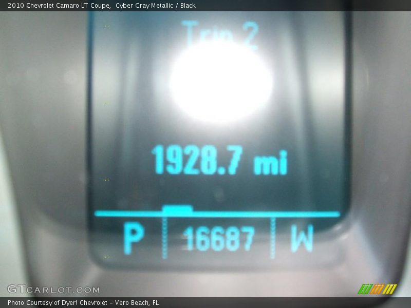 Cyber Gray Metallic / Black 2010 Chevrolet Camaro LT Coupe