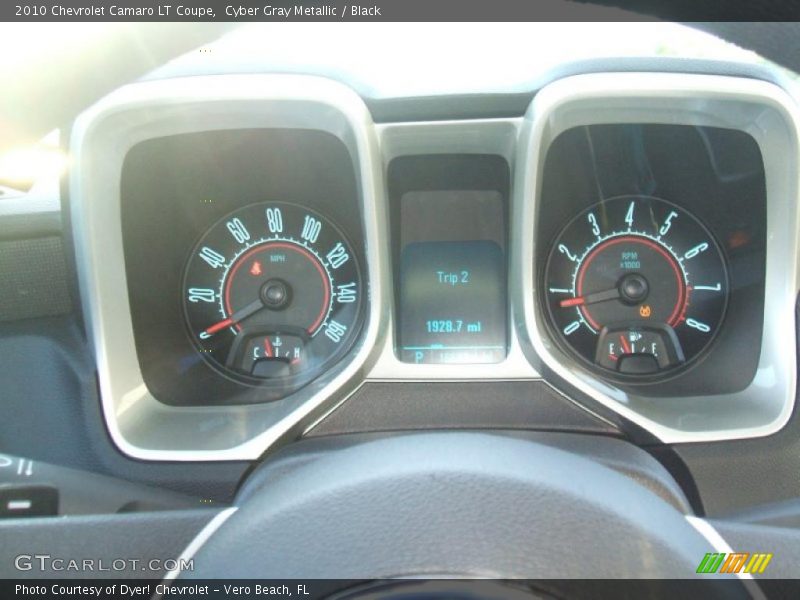 Cyber Gray Metallic / Black 2010 Chevrolet Camaro LT Coupe