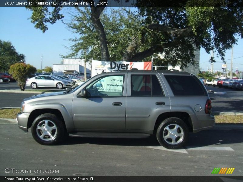 Graystone Metallic / Ebony 2007 Chevrolet TrailBlazer LS