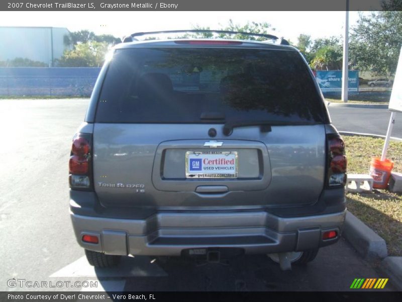 Graystone Metallic / Ebony 2007 Chevrolet TrailBlazer LS