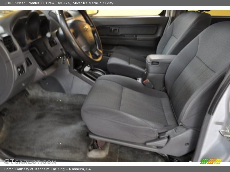 Silver Ice Metallic / Gray 2002 Nissan Frontier XE Crew Cab 4x4