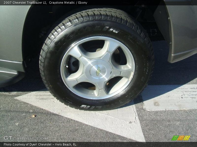 Graystone Metallic / Ebony 2007 Chevrolet TrailBlazer LS
