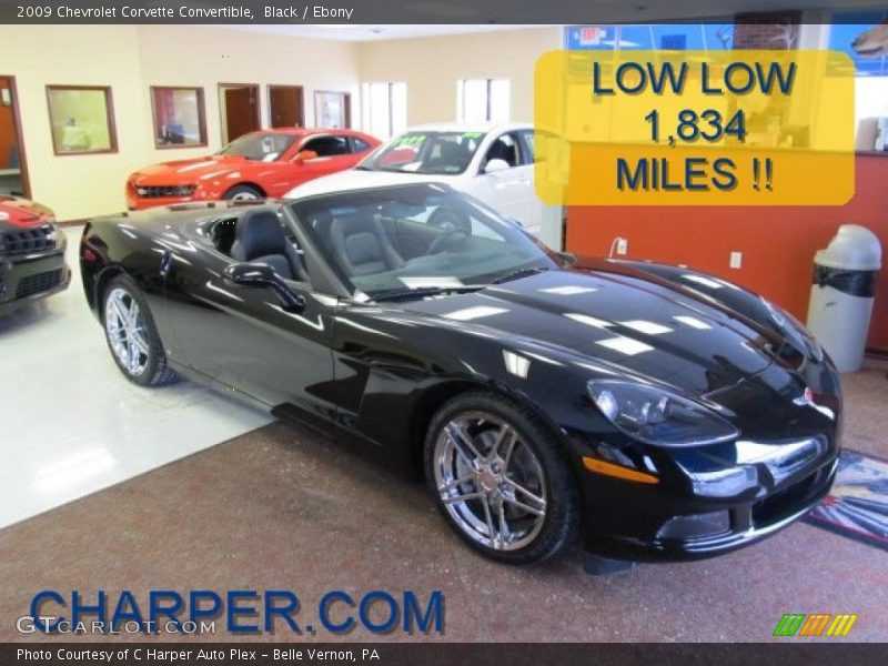 Black / Ebony 2009 Chevrolet Corvette Convertible