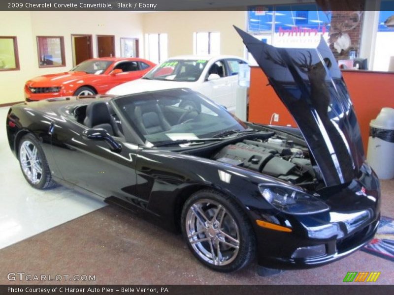 Black / Ebony 2009 Chevrolet Corvette Convertible