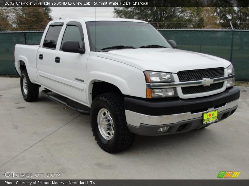 Summit White / Dark Charcoal 2003 Chevrolet Silverado 2500HD LS Crew Cab