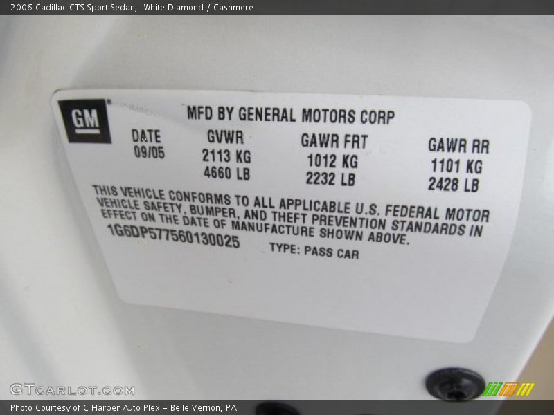 White Diamond / Cashmere 2006 Cadillac CTS Sport Sedan