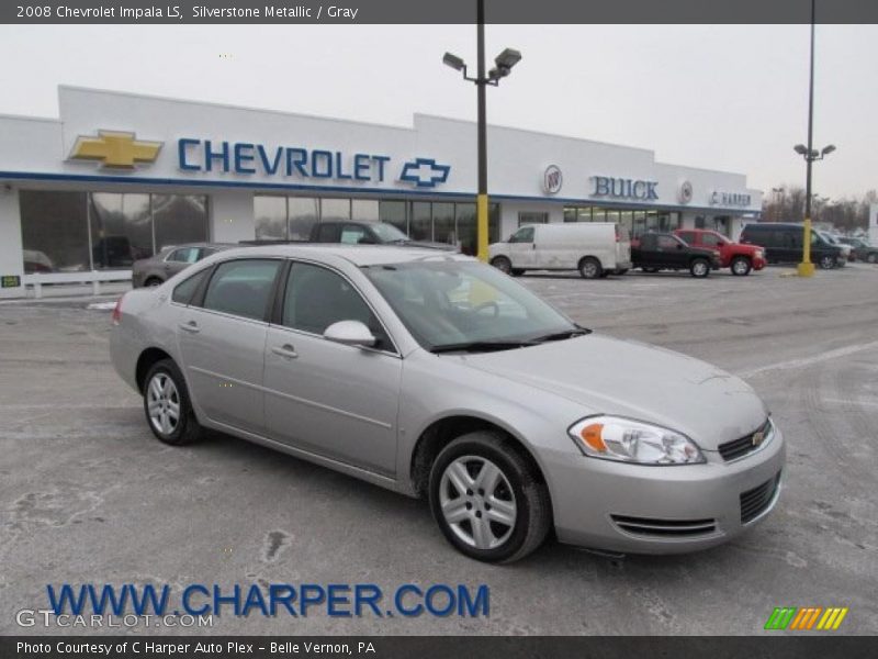 Silverstone Metallic / Gray 2008 Chevrolet Impala LS