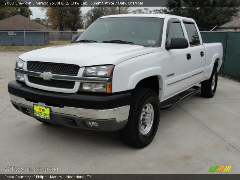 Summit White / Dark Charcoal 2003 Chevrolet Silverado 2500HD LS Crew Cab