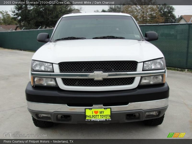 Summit White / Dark Charcoal 2003 Chevrolet Silverado 2500HD LS Crew Cab