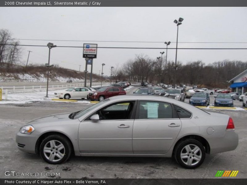 Silverstone Metallic / Gray 2008 Chevrolet Impala LS