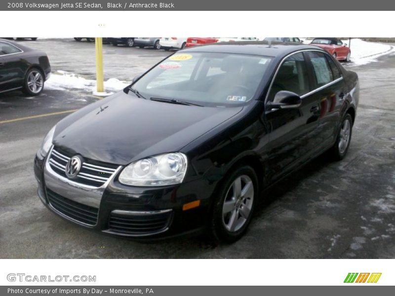Black / Anthracite Black 2008 Volkswagen Jetta SE Sedan