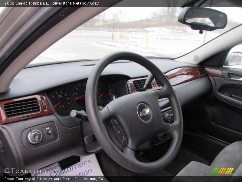 Silverstone Metallic / Gray 2008 Chevrolet Impala LS