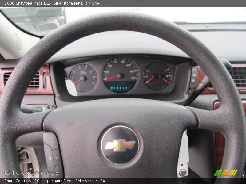 Silverstone Metallic / Gray 2008 Chevrolet Impala LS