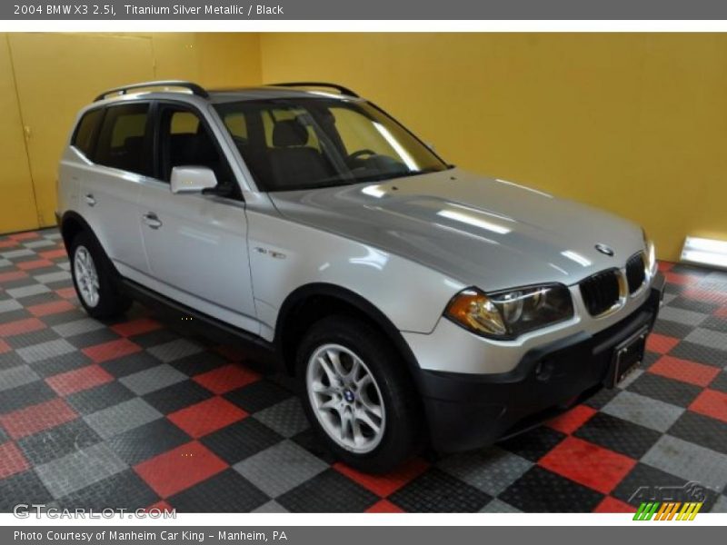 Titanium Silver Metallic / Black 2004 BMW X3 2.5i