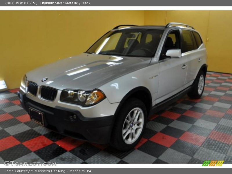 Titanium Silver Metallic / Black 2004 BMW X3 2.5i