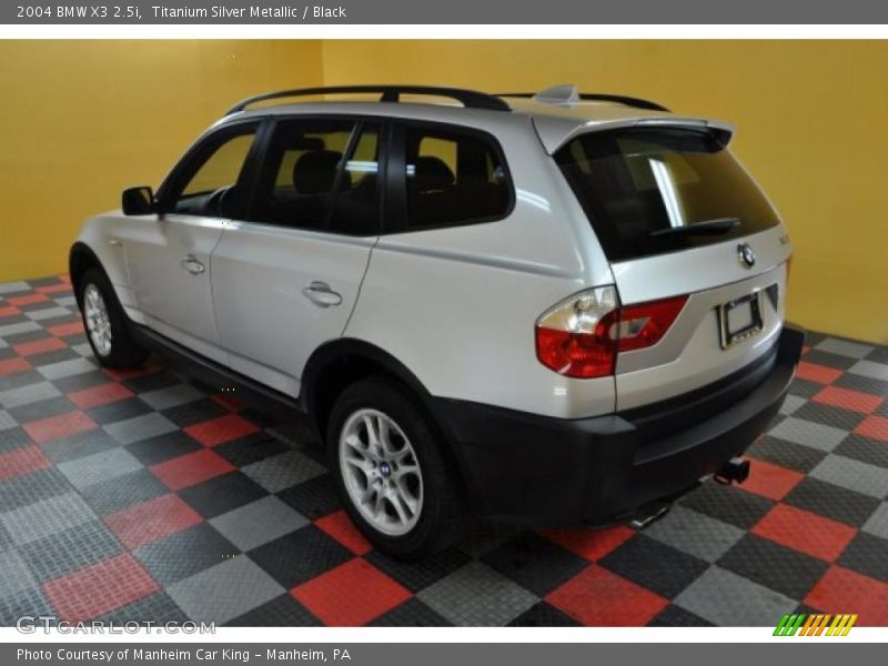Titanium Silver Metallic / Black 2004 BMW X3 2.5i