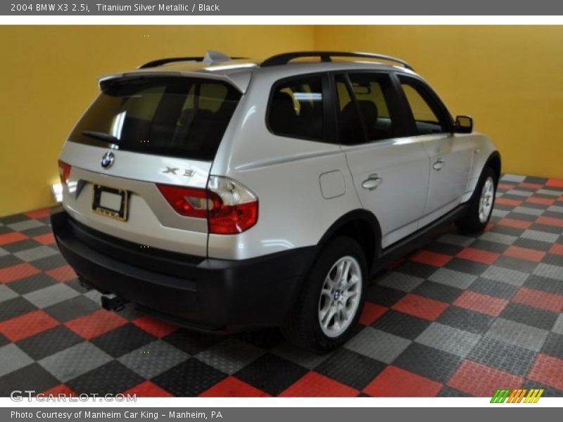 Titanium Silver Metallic / Black 2004 BMW X3 2.5i
