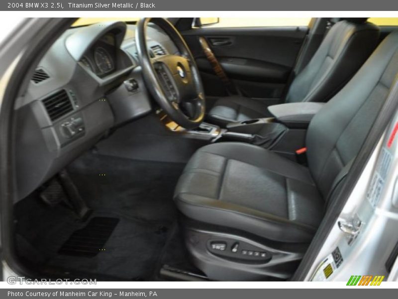 Titanium Silver Metallic / Black 2004 BMW X3 2.5i