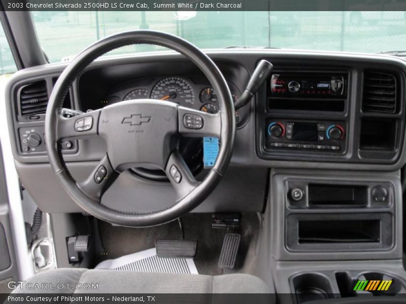 Summit White / Dark Charcoal 2003 Chevrolet Silverado 2500HD LS Crew Cab