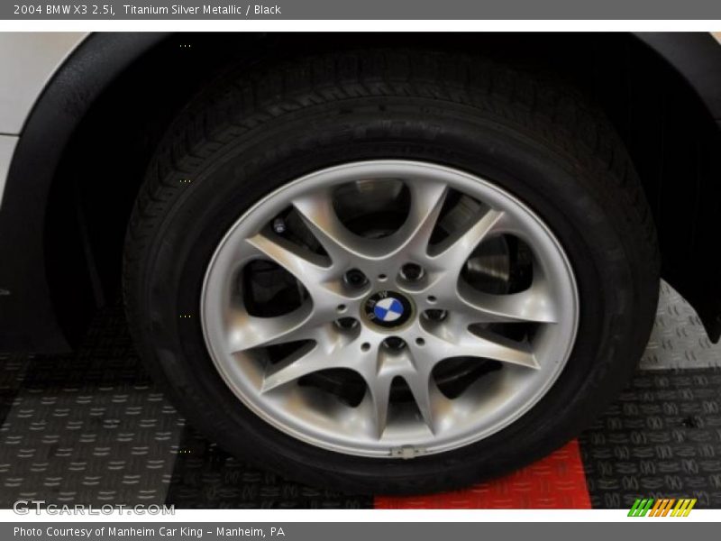 Titanium Silver Metallic / Black 2004 BMW X3 2.5i