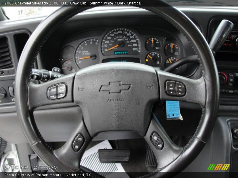 Summit White / Dark Charcoal 2003 Chevrolet Silverado 2500HD LS Crew Cab