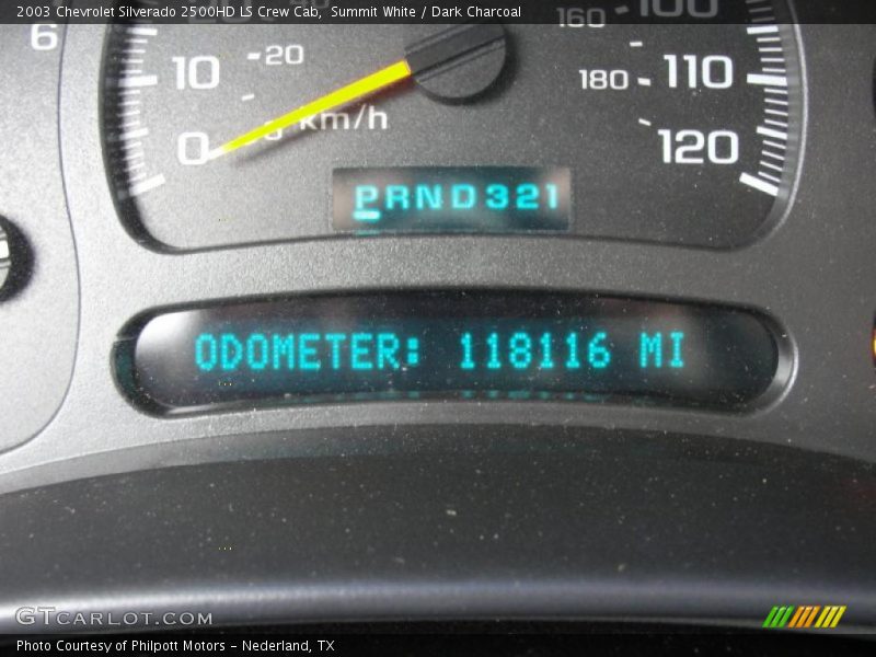 Summit White / Dark Charcoal 2003 Chevrolet Silverado 2500HD LS Crew Cab