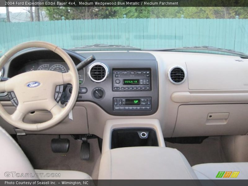 Medium Wedgewood Blue Metallic / Medium Parchment 2004 Ford Expedition Eddie Bauer 4x4