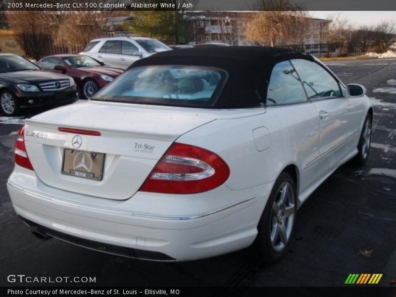 Alabaster White / Ash 2005 Mercedes-Benz CLK 500 Cabriolet