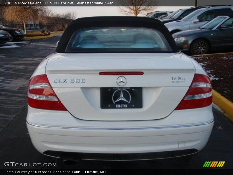 Alabaster White / Ash 2005 Mercedes-Benz CLK 500 Cabriolet