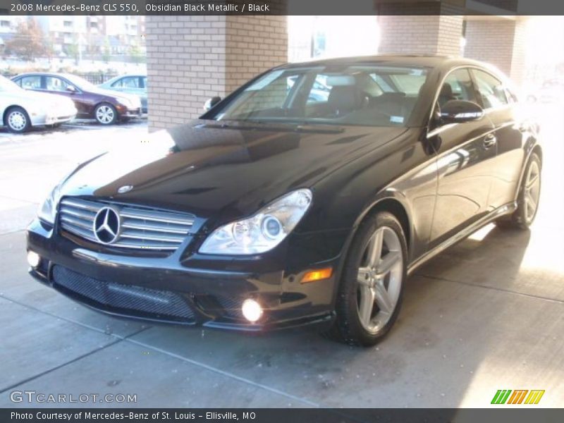 Obsidian Black Metallic / Black 2008 Mercedes-Benz CLS 550