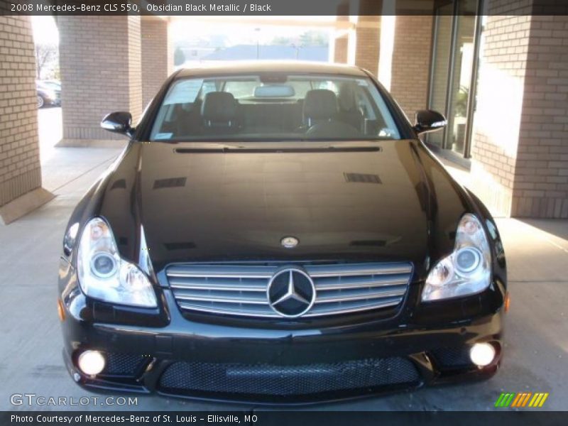Obsidian Black Metallic / Black 2008 Mercedes-Benz CLS 550