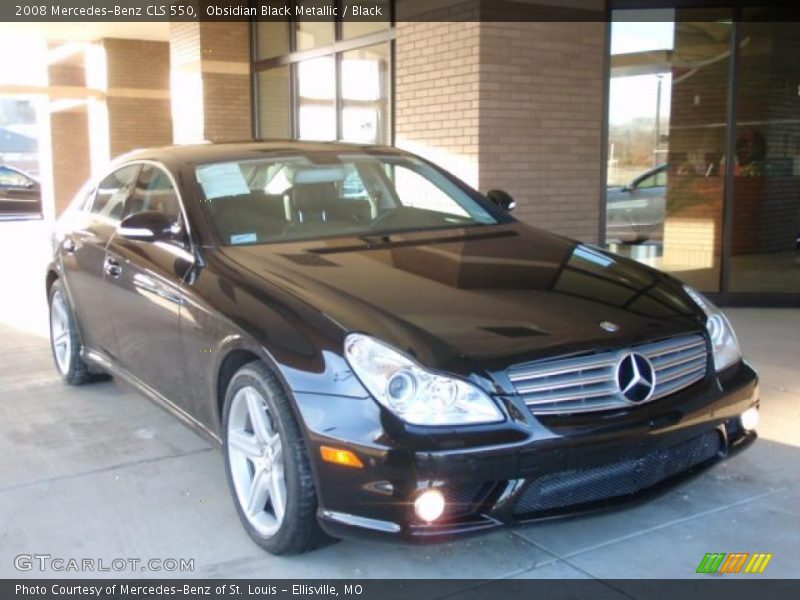 Obsidian Black Metallic / Black 2008 Mercedes-Benz CLS 550