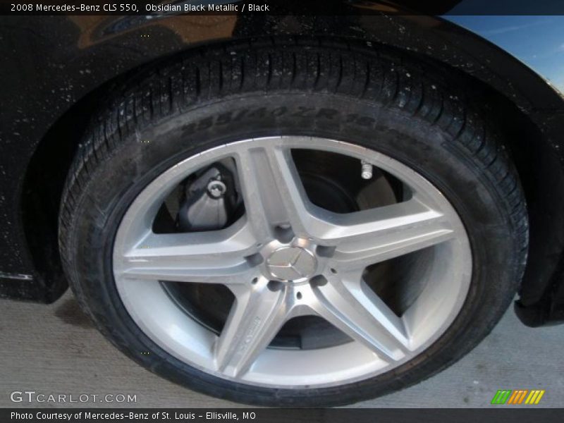 Obsidian Black Metallic / Black 2008 Mercedes-Benz CLS 550