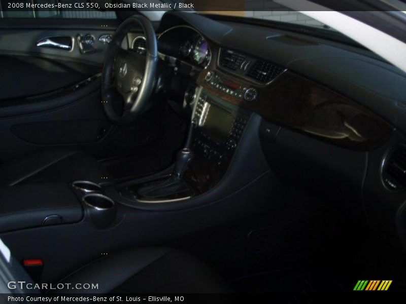 Obsidian Black Metallic / Black 2008 Mercedes-Benz CLS 550