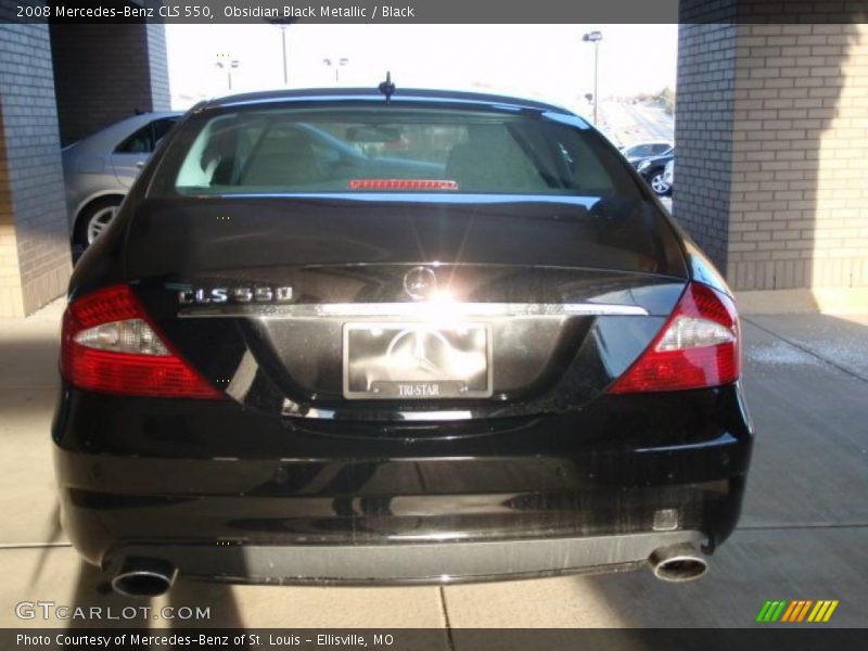 Obsidian Black Metallic / Black 2008 Mercedes-Benz CLS 550